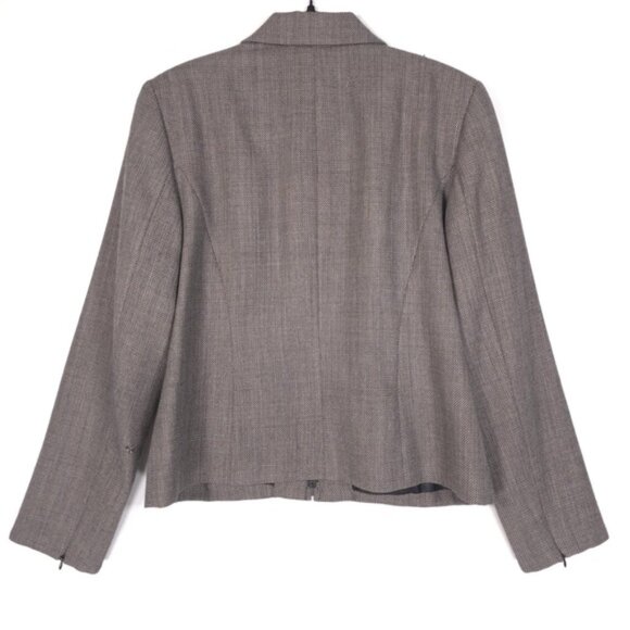 PENDLENTON 100% VIRGIN WOOL Women’s Full Zip Blazer Jacket Collared Size 10 - Picture 4 of 12